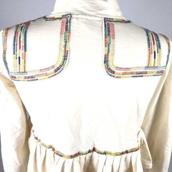 Anthropologie Lilka Whimsigoth Cropped Embroidered Valle Cardigan Whimsical XS - Picture 4 of 7